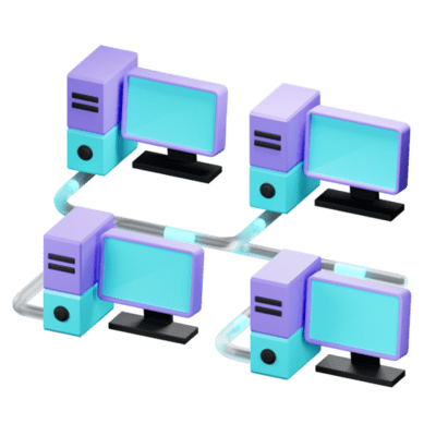 Web 3 33 3d bus network topology icon png