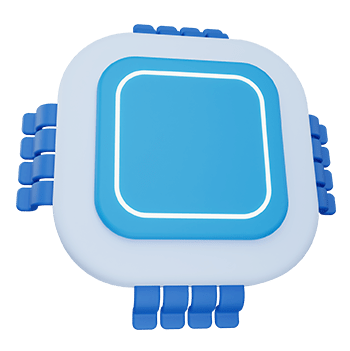 Web 3 19 3d computer chip icon png