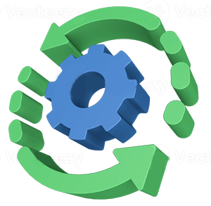 Web 3 65 3d data processing icon png