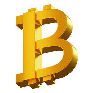 Web 3 79 golden 3d bitcoin logo png